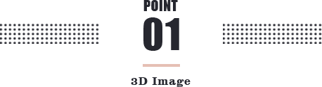 POINT　01 3D Image